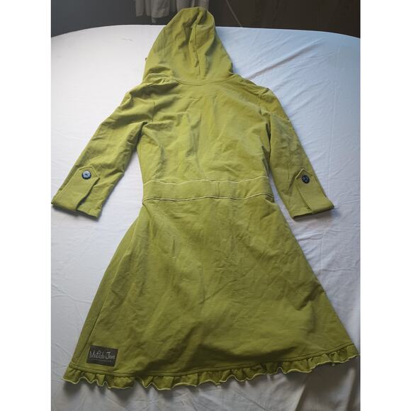 Matilda Jane Women Medium Green Sweater Jacket Long sleeve With Hood NWT - Picture 5 of 5